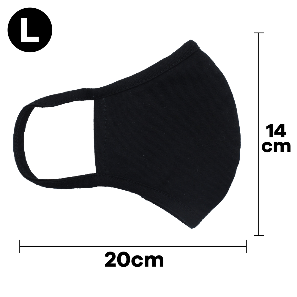 Reusable Face Mask, 3-Layer, Black - Ready First Aid