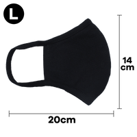 Reusable Face Mask, 3-Layer, Black - Ready First Aid