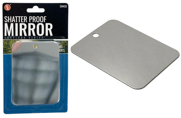 shatterproof signaling mirror