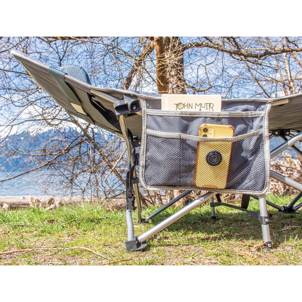 72HRS Portable Camping Cot side pocket