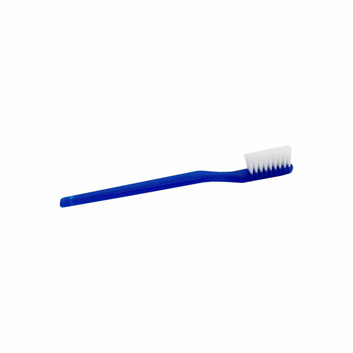 blue toothbrush with plain white bristles