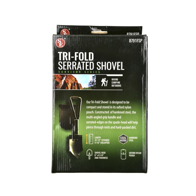 Tri-fold Serrated Shovel box