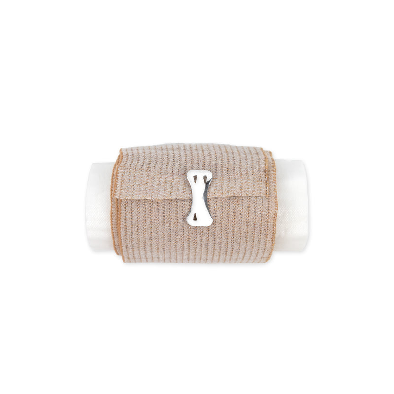 Pressure Bandage w/Elastic Ties 11.4cm x 14.3cm (4.5 inches x 6 inches) - Ready First Aid