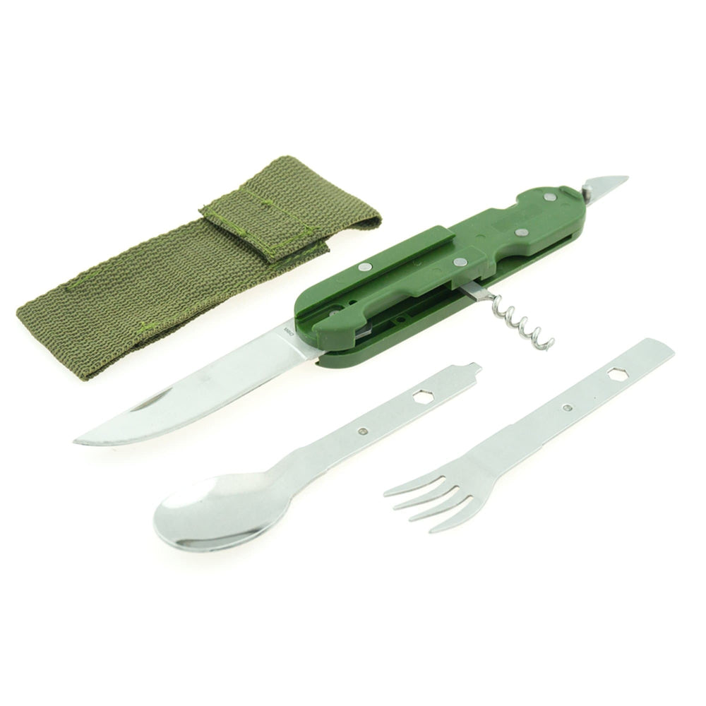 6-IN-1 Tool Kit - Camping Multi Tool disassembled