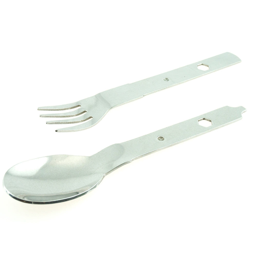 6-IN-1 Tool Kit - Camping Multi Tool fork and spoon