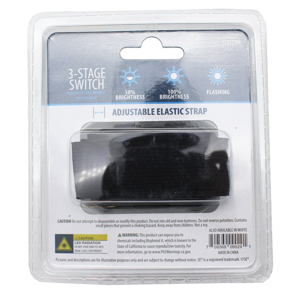 COB LED Headlamp - 200 Lumen / 3 Watt Energy Efficient back packaging