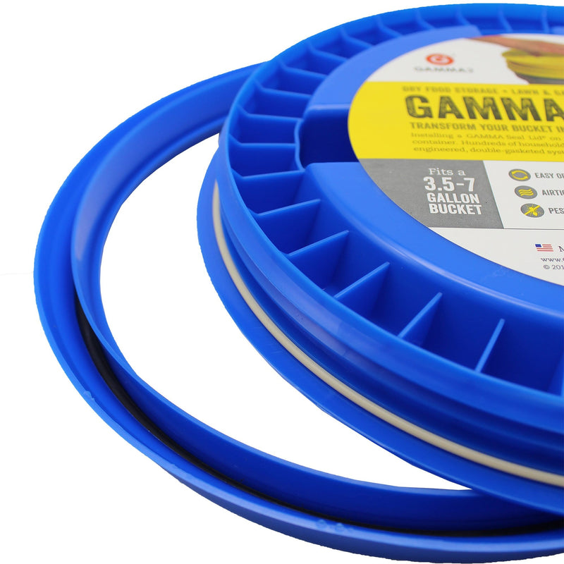 Gamma Seal Lid - Blue (3.5 to 7.9 Gallon Bucket) zoomed on gasket