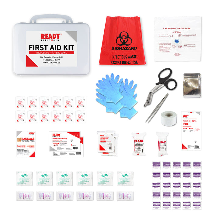 CSA Type 2 - Basic First Aid Kit Small (2-25 Workers) with Plastic Box 
