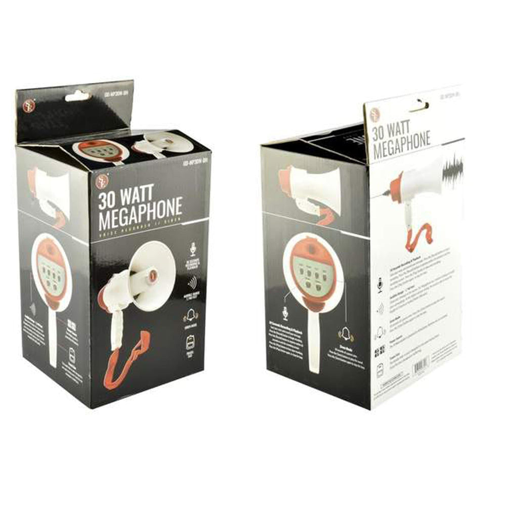 megaphone siren box front and back