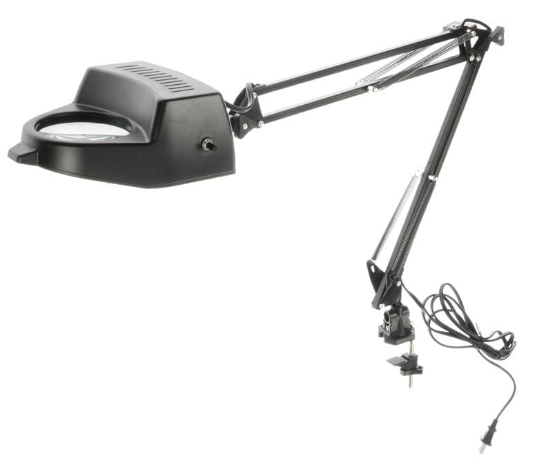 Magnifying Lamp with Clamp Black (2x-Swing Arm)