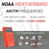 72HRS Red Crusader Mini NOAA radio