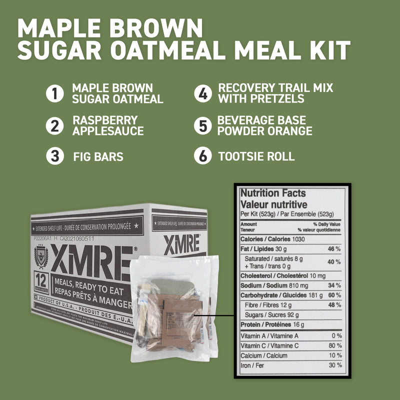 maple brown sugar oatmeal meal kit