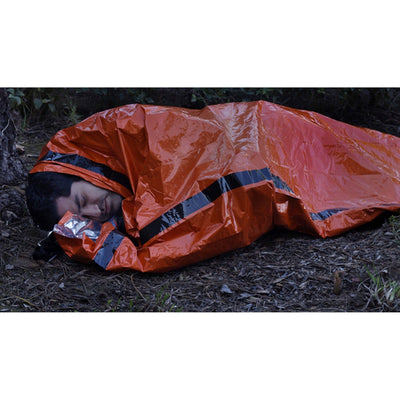 Orange Emergency Aluminized PE Heavy Duty Mylar Sleeping Bag