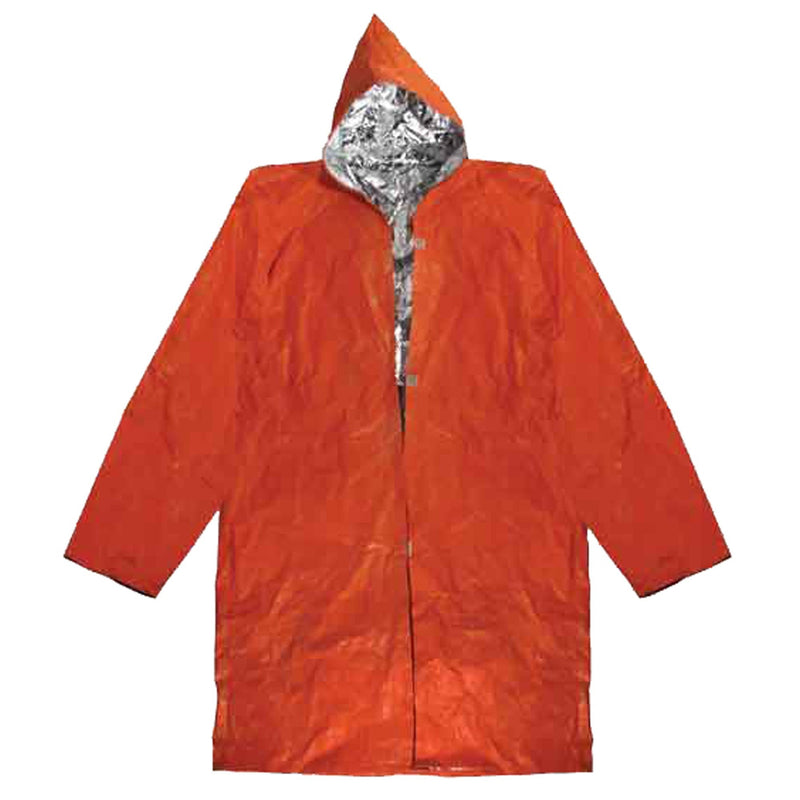 5ft Overall Length Aluminum Coated Insulated Poncho opened
