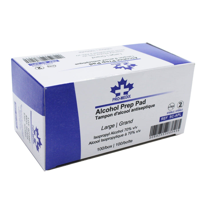 PRO-MEDIX Alcohol Pads, Large (100/box)