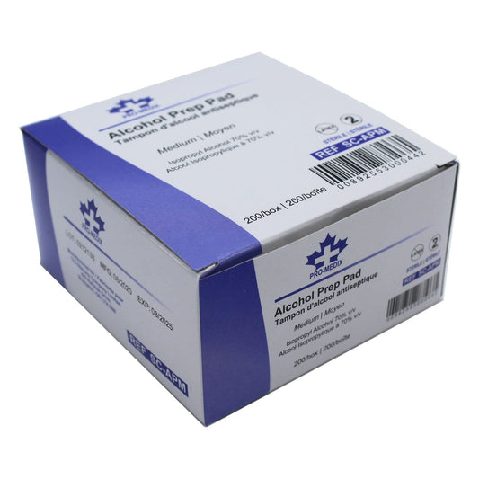 PRO-MEDIX Alcohol Pads, Medium (200/box)