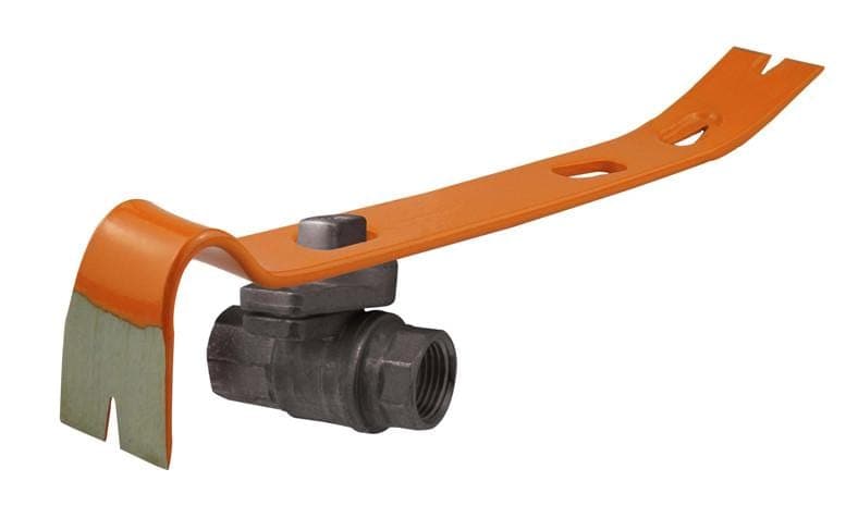 Heavy Duty Pry Bar/ Flat Nail Puller, Emergency Gas Valve Slots, Dry Walls lying down