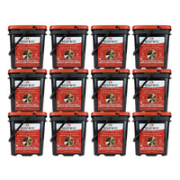 ReadyWise Emergency Freeze Dried Meats and Beans + Rice, 12 Buckets Combo