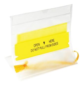 Waterproof Resealable Storage Pouch (5-Inch X 7 1/4-Inch) PVC Material flap
