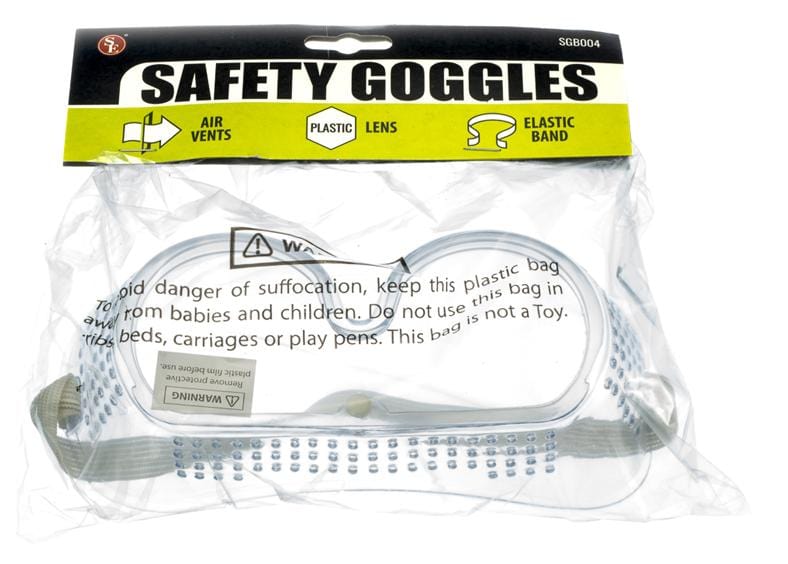 Safety Goggles, Adjustable Elastic Headband, Built-in Vents