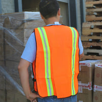 Safety Vest on Person back