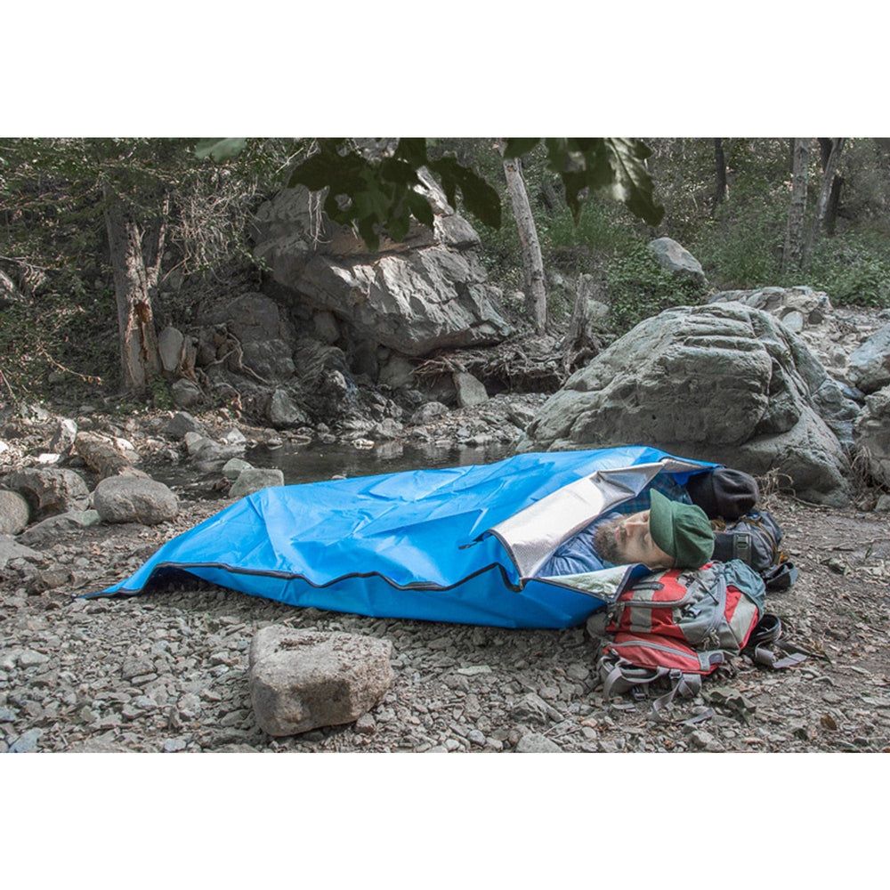 two people sleeing in Heavy Duty Multi-Function Emergency Sleeping Bag