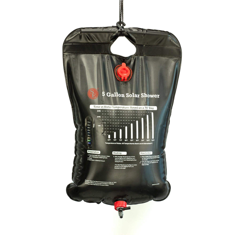 5 Gallon Solar Shower hanging