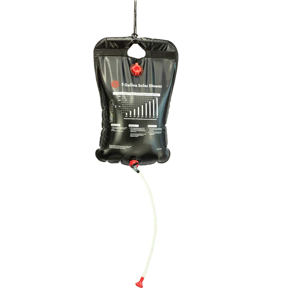 5 Gallon Solar Shower with shower head tube attached