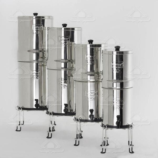 Stainless Steel Berkey Base under different berkey systems