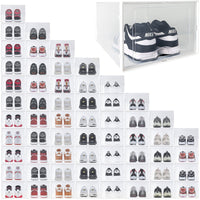 Ollie Soft Stackable Shoe Box Organizer, Black